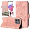 Flower Pattern Leather Flip Wallet Phone Case for Motorola Moto G67 G86 G56 G06 G75 G55 G35 G15 G05 G84 Protective Cover