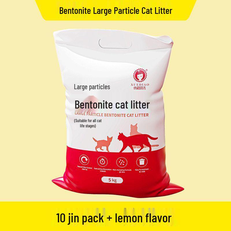Jin Clumping Cat Litter with Activated Carbon, Large Bag, Odor-Proof Deodorizing Cat Litter.