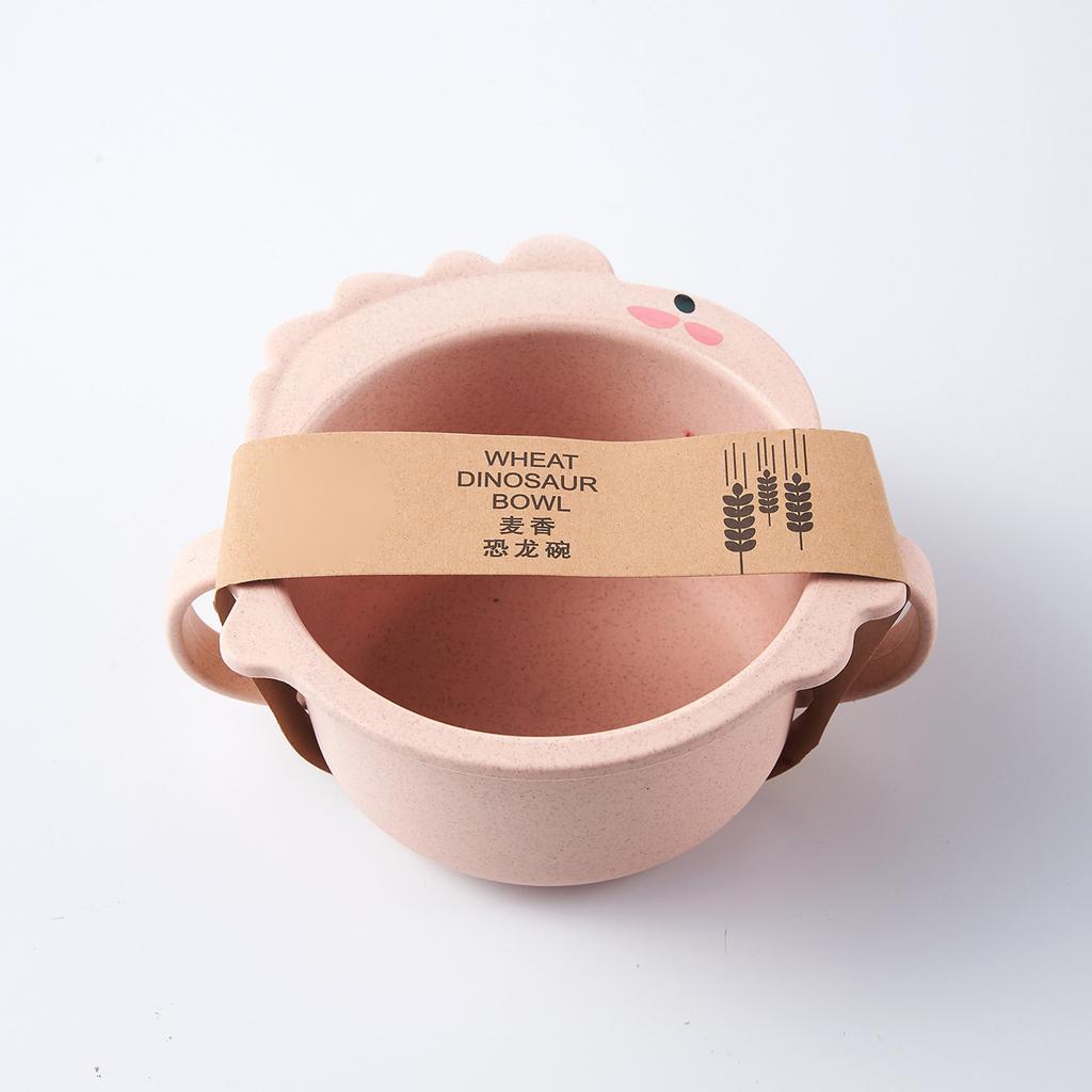 Children Tableware PP Cute Cartoon Dinosaur Pattern Kids Divided Feeding Dish Set for Baby