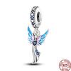Copper Metal Bird Flying Wings Bee Plant Insect Colored Zircon Charm Bead Component Bead Components Ideal Designed For 3MM Authentic Original