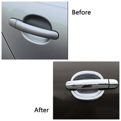 Für Volkswagen VW Tiguan MK1 2007-2016 Außen Seitentürgriff Abdeckung Zierleiste Chrom Türschale Zierrahmen Blende 2008 2009 2010