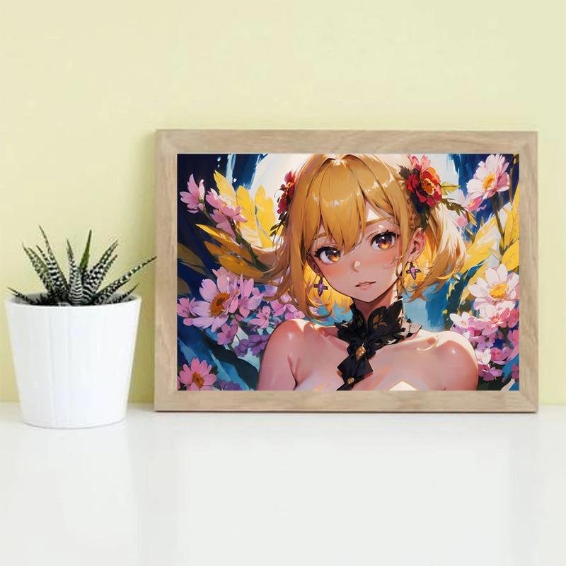 Sexy Anime Female Painting Canvas Poster Wall Art Pictures for Living Room Boy Bedroom Playroom Game Room Bar Modern Home Decor