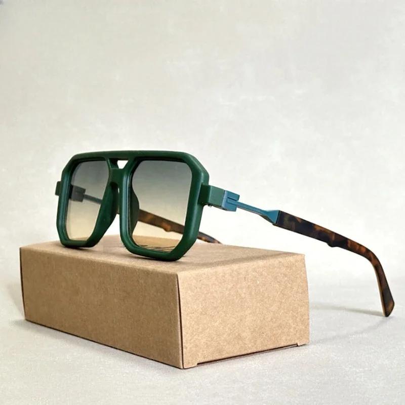 Vintage Fashion Sun Protection Sunglasses for Men Square Shades Retro Flair Sunglasses Womens Trendy Shades Gafas De Sol