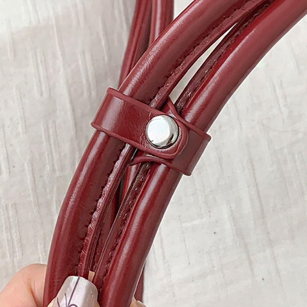 Solid Color Glossy Black Shoulder Bag Korean Style Small Square Bag French Underarm Bag Girls