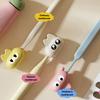 Portable Toothbrush Head Cover Clips Cat Plastic Dustproof Head Germproof Protector Caps For Travel Hiking Camping Bathroom