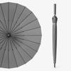 24-Rib Windproof Extra-Large Automatic Umbrella, Long Handle, for Men and Women, Customizable Logo