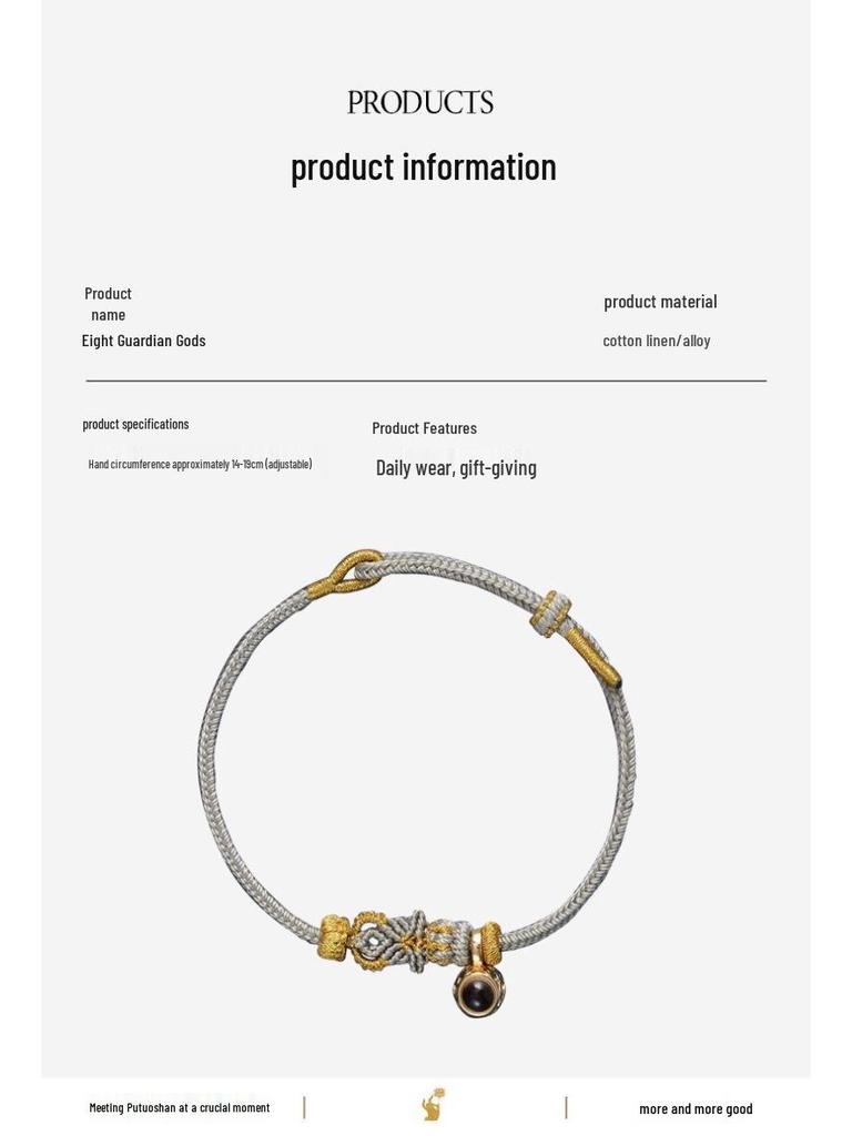 2026 Guardian Deities Zodiac Red Handwoven Bracelet