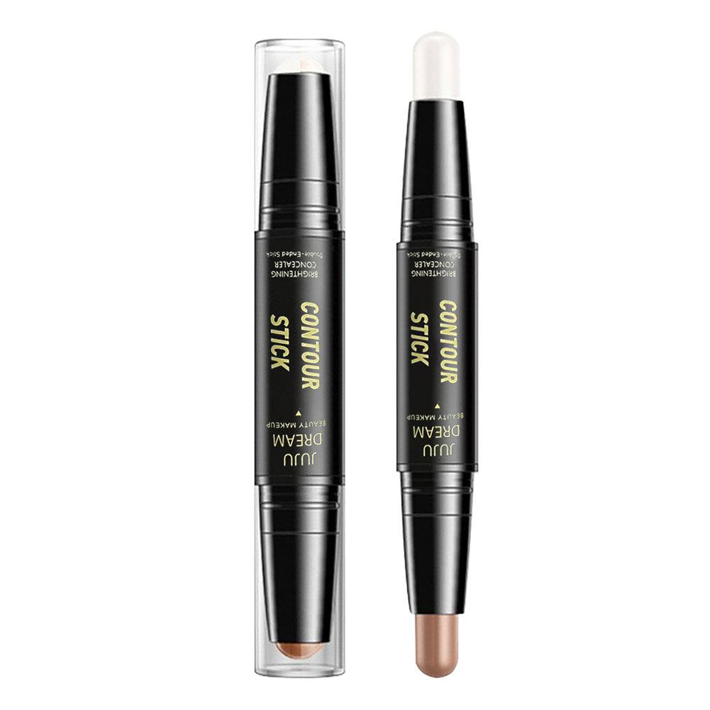 2 In 1 Cosmetic Concealer Face Contour Stick Highlighter Dual-Head Highlighter Trimming Up Matt V3G3