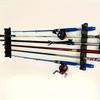 2pcs Wall Mounted Fishing Rod Storage Rack - Holds 6 Rods, Saves Space, Easy Access