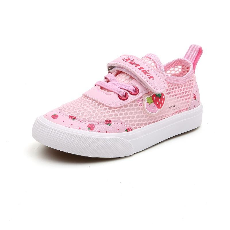 

Летняя детская повседневная спортивная обувь дышащая обувь принцессы для девочек для малышей удобная повседневная сетчатая обувь противоскользящая обувь 37 розовый
