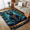 Various Sizes Meditating Cat Print Carpet for Bedroom Living Room Bedside Sofa Floor Mat Modern Home Decor Area Rug