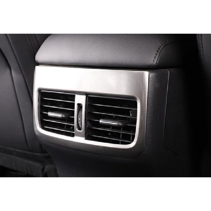For Mazda 3 Axela 2019-2024 Silver Steel Rear AC Air Outlet Vent Cover Trim 1PCS