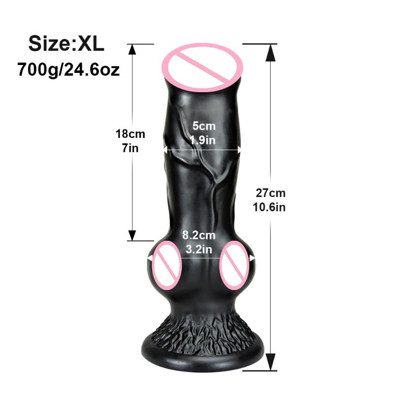 Großer Silikon-Tierdildo, Sex für Männer und Frauen, Analplug, Penis, realistischer Hund, Knotendildos, Sexspielzeug, weiblicher Masturbator, Lieferungen für Erwachsene