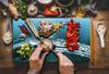 Glass Board Cutting Board 52X30 Drops
