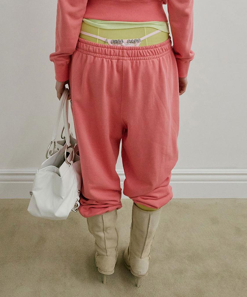 SCULPTOR Napoleon Stud Sweatpants Acid Pink