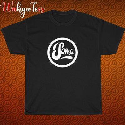 Soma Records Logo Black  Grey  Navy  White Size S-5XL Unisex T-Shirt