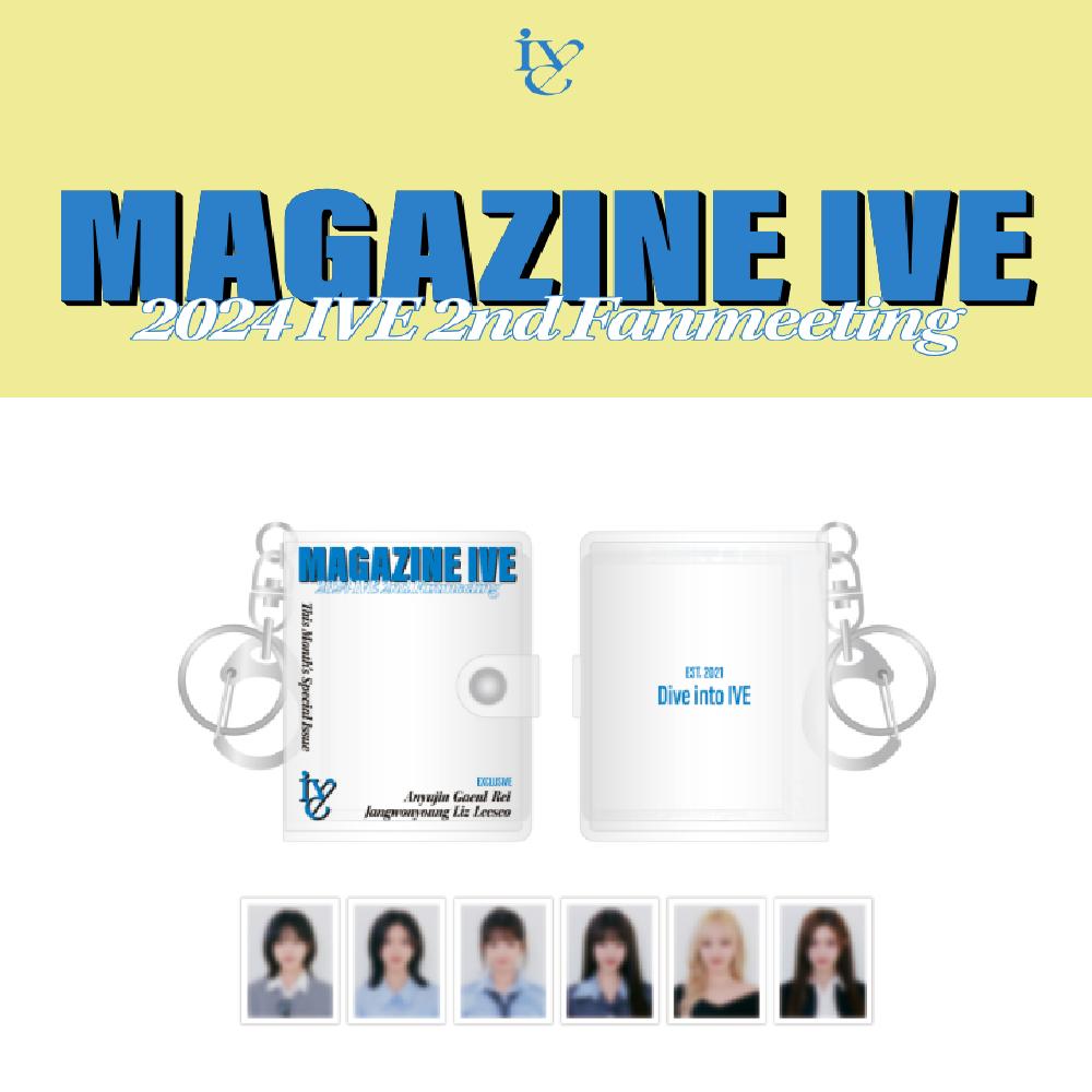 

Предзаказ IVE 2nd Fanmeeting MAGAZINE 2024 IVE Мини-книга Брелок из ПВХ + набор фотографий на удостоверение личности