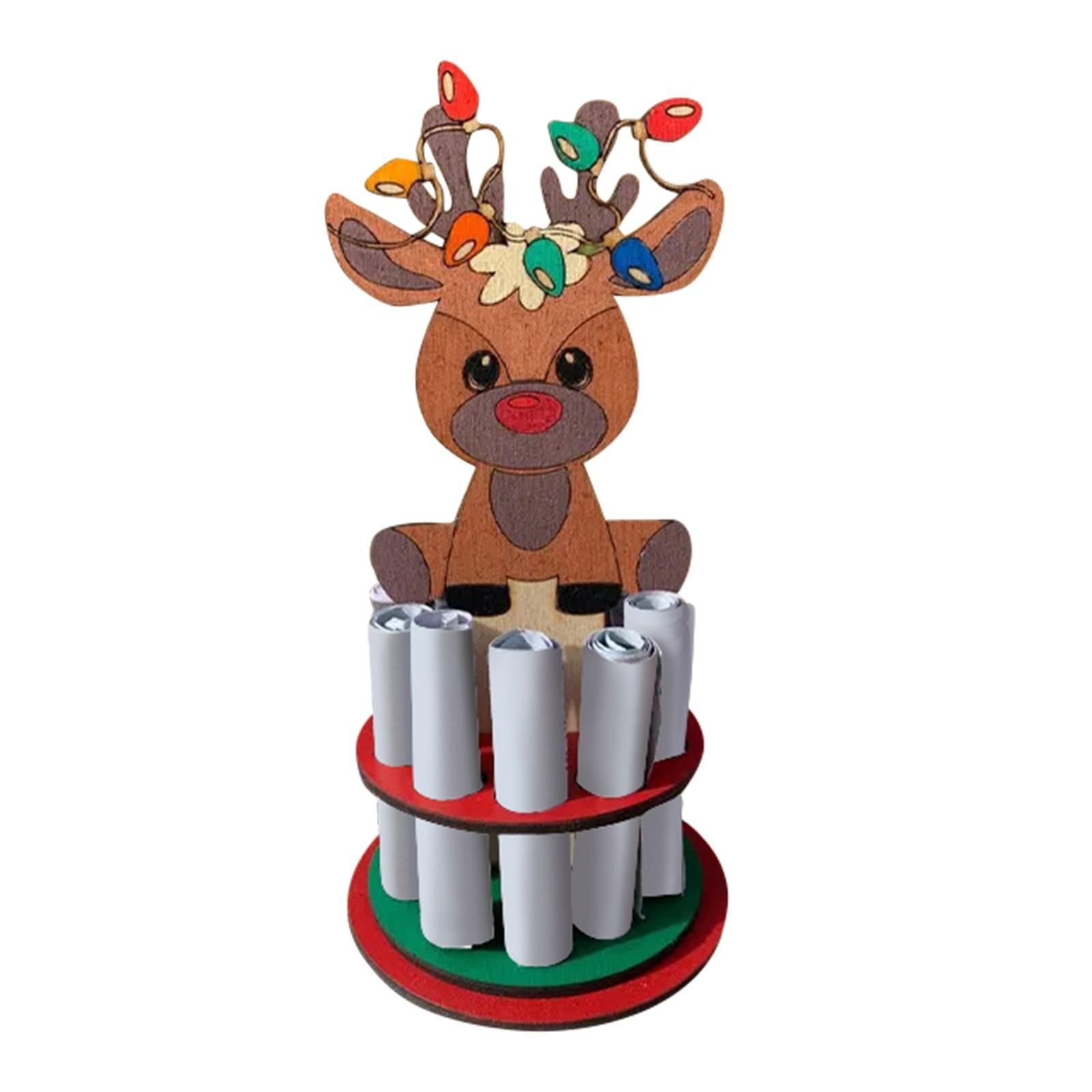 

Рождественский деревянный кошелек, креативное украшение, праздничное украшение One Size