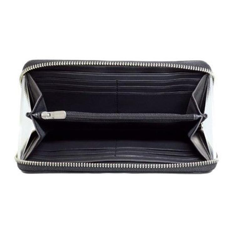 Coach Accordion Wallet Cross Grain Leather Wallet Mens Black