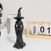 Black Ghost Witch Sculpture Gothic Halloween Party Decoration Halloween Witch Statue  Haunted House