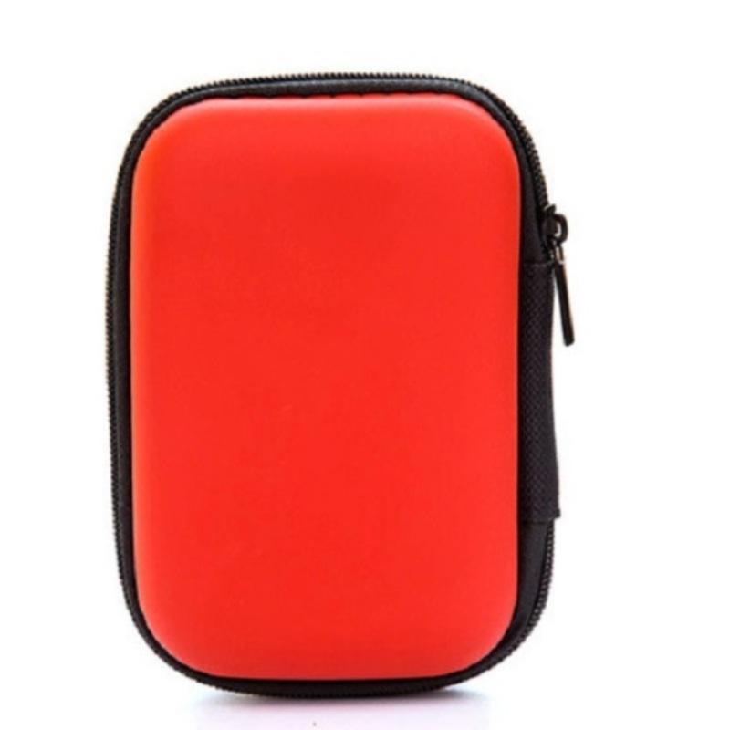 Hard Earphone Case Eva Leather Headphone Storage Bag Protective Usb Cable Organizer Portable Earbuds