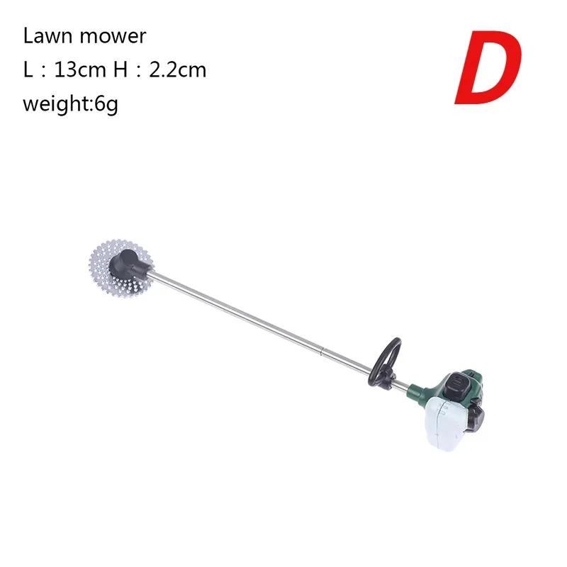 

1 шт. Имитация ремонтного инструмента Пила 1:12 Кукольных домиков Миниатюрная Цепная Газонокосилка Садовый Декор Мебельные Аксессуары D