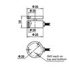 Hochwertige 25mm Inline-Kraftmessdose Miniatur Zug- und Druckkraftsensor Aufprallkraftmessung Wägesensor