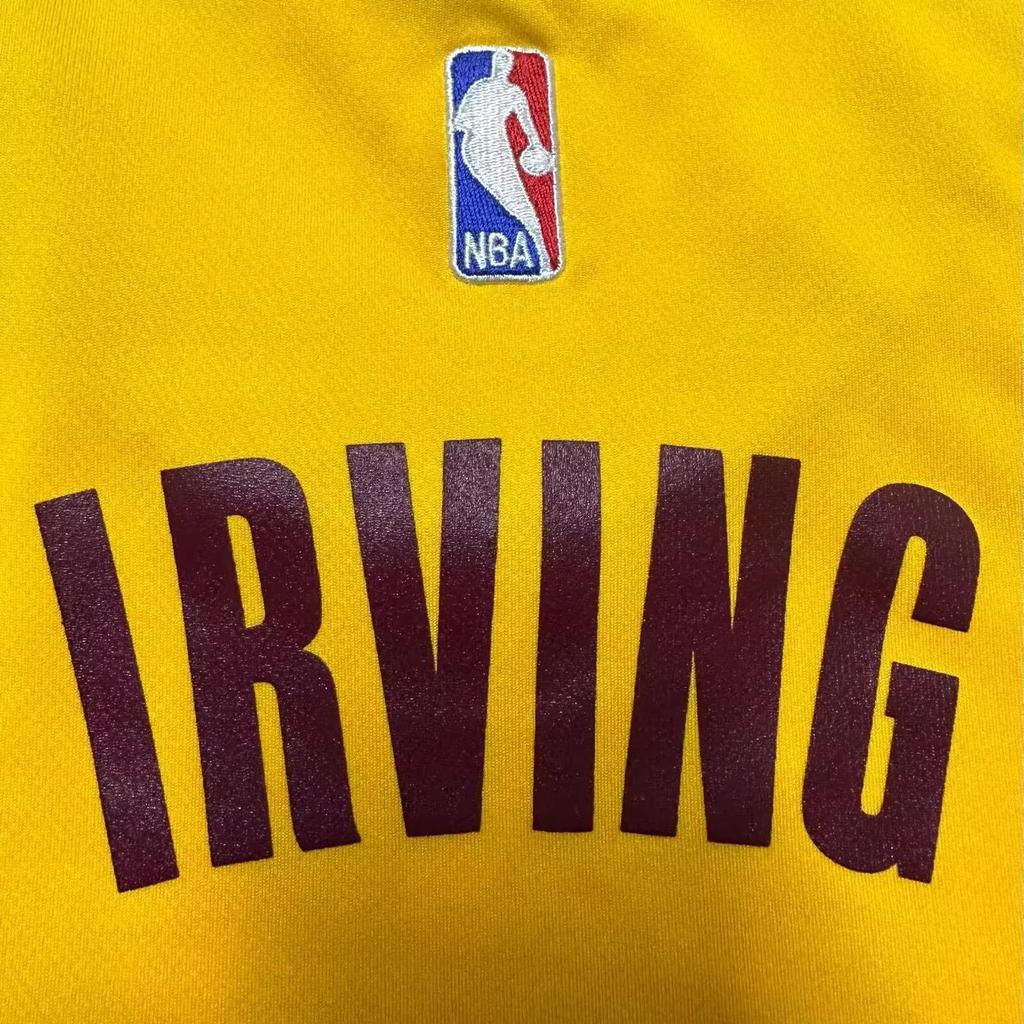 Adidas X NBA Collaboration Cavaliers Kyrie Irving #2 Print Comfortable Round Neck Sleeveless Basketball Jersey Unisex jersey Yellow 7818A-3CC-AEB1515