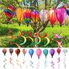 Giant Size Hot Air Balloon Plastic Material Color-changing Film Rainbow Decoration Transparent Film Rainbow Colors Wind Spinner