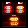 DXZ Ultra-thin 20 LED Truck Side Marker Strobe Lights, DC12-24V Warning Signal Flashing Lights