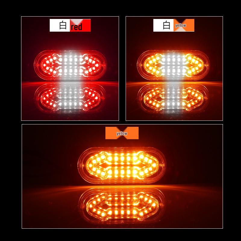 DXZ Ultra-thin 20 LED Truck Side Marker Strobe Lights, DC12-24V Warning Signal Flashing Lights
