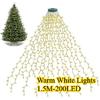 Led Christmas Tree Lights New Year's Garland String for Patio Garden 1.5M/2M/3M Waterfall Light Christmas Decoration 2025 7