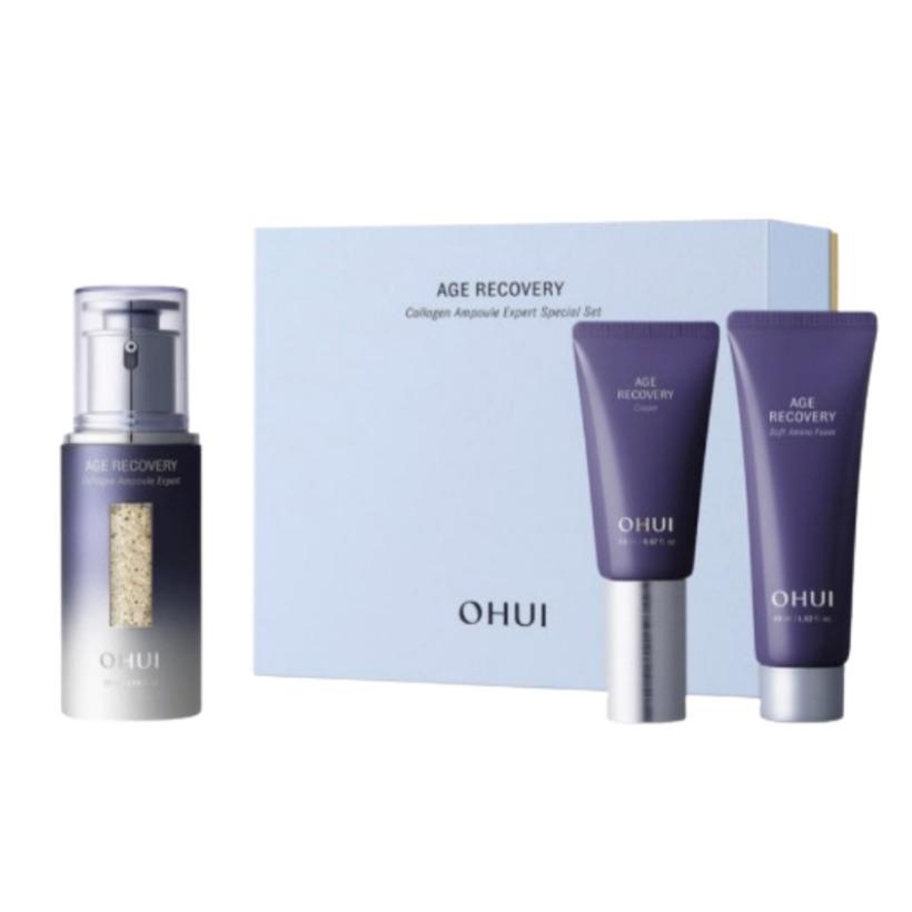 O HUI Age Recovery Collagen Ampoule Expert Special Set 3 Items Korea Beauty