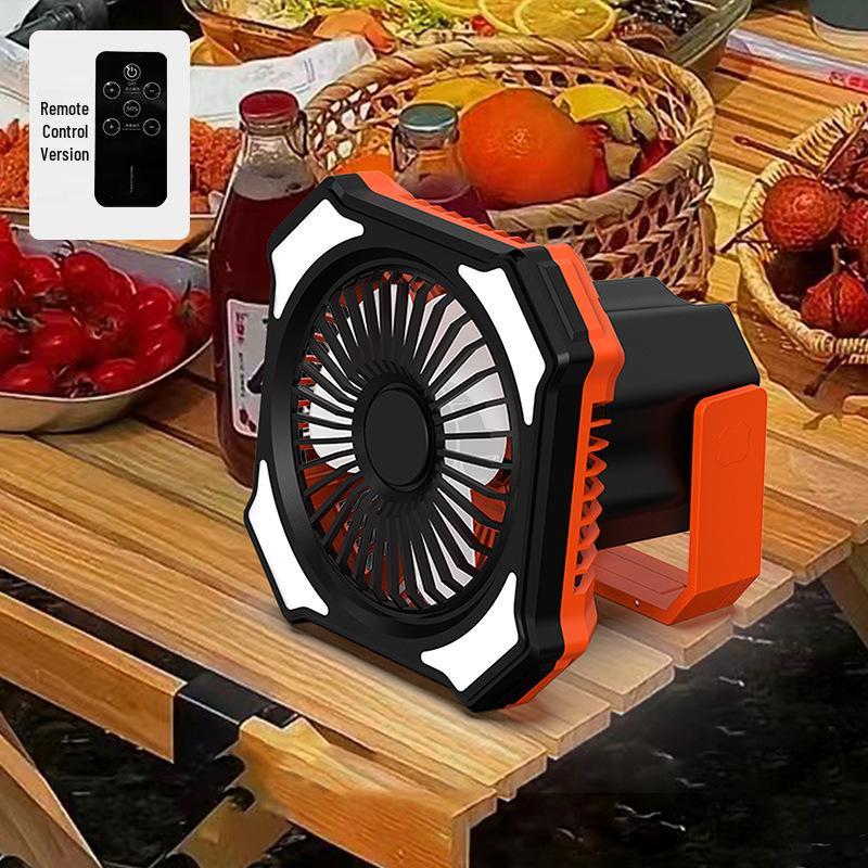 

Portable Handheld Camping Fan with Power Bank & Ambient Light 15.8*15.8*13.1cm