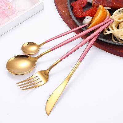 4Pcs Stainless Steel Golden Cutlery Set Black Luxury Dinnerware S Tablewareware  Kitchen  Fork Spoons Knives
