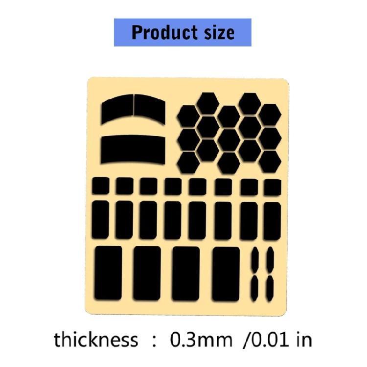 Silicone Keyboards and Mouse Grip Stickers Anti Slip Pads for Sweat Prevention and Improved Grip During Work or Gaming
