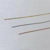 9K 10K 14K 18K Solid Gold Flat Cable Chain Permanent Jewelry Chain DIY Necklace Bracelet