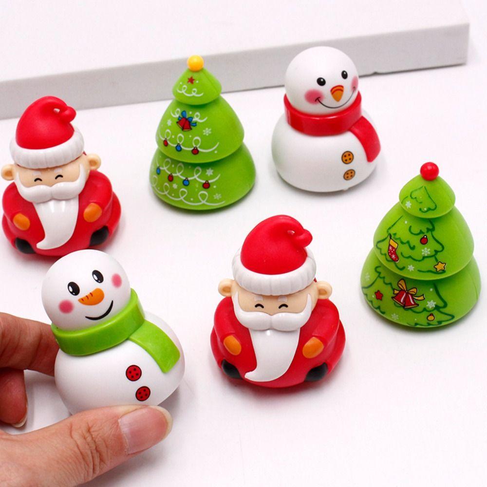 Christmas Tree Snowman Car Toys Decoration Santa Vehicle Toy Christmas Pull Back Car  Kindergarten