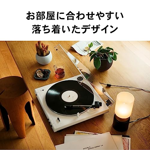 Audio-Technica AT-LP60XBT WW Wireless Belt Drive Turntable/Record Player/Bluetooth Compatible/White Model Direct Sales Model