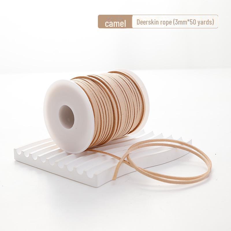 Koreanisches Hirschleder Wildleder Blumenband & Samt Schleife für DIY Dekoration