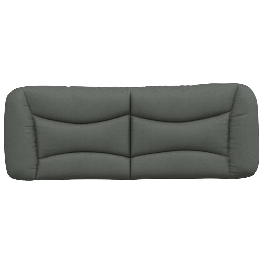 Vidaxl Poduszka Na Wezgłowie, Ciemnoszara, 120 Cm, Tkanina
