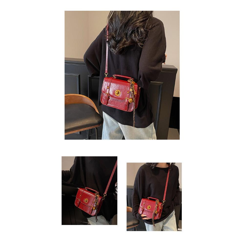 Niche High-end Design Handbag Bag Women's Versatile Trend Small Square Bag Retro Shoulder Messenger Bag