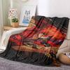 Anime R-Rurouni K-Kenshin Blanket Print Flannel Blanket,Ultra Soft Warm Plush Throw for Home Bedroom Bed Sofa Camping Travel