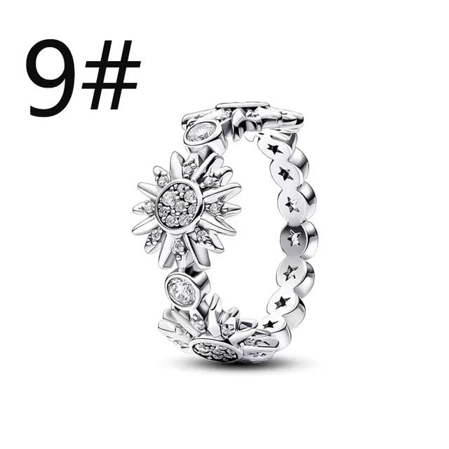 Neuer 925 Silber Mond & Sonne wie Du & Ich Charm Anhänger Hängendes Perlen-Element passend für Original-Anhängerarmband Schmuckstück Für Frauen