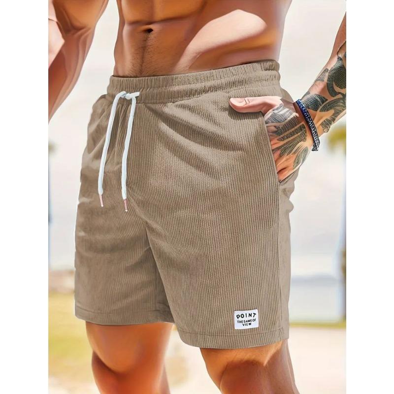 Men's Embroidered Detail Shorts