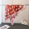 Leopard print imitation silk women's scarf workplace versatile silk scarf shawl waist triangle scarf headscarf scarf