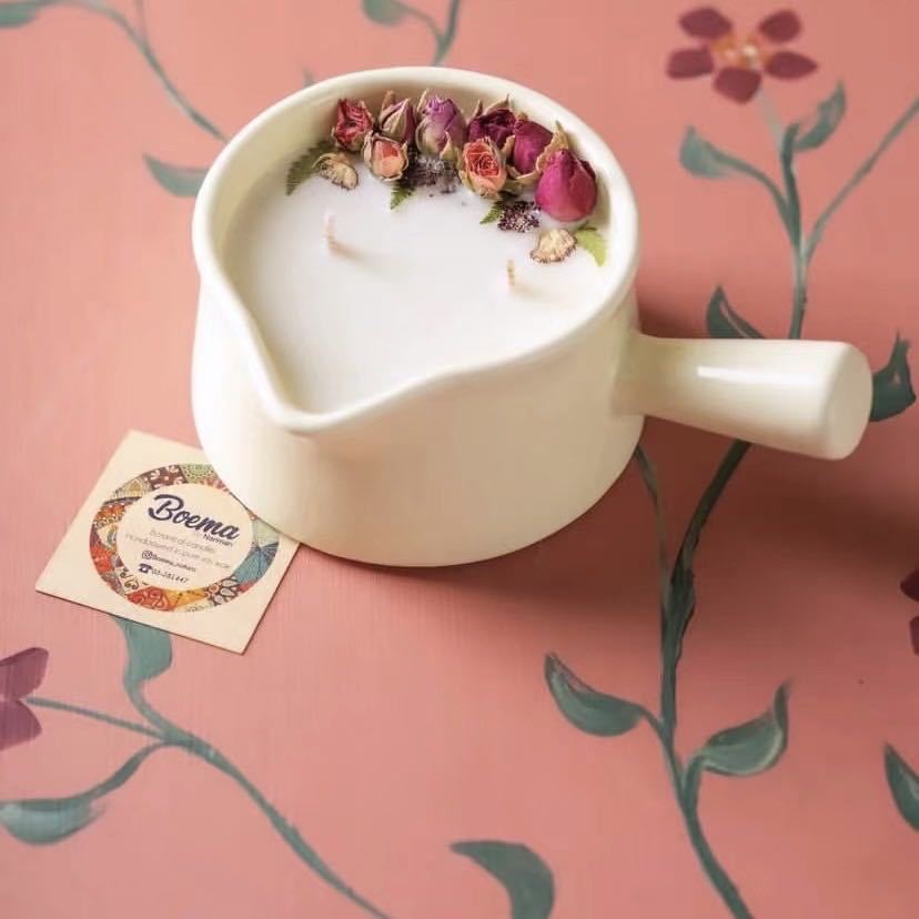 

Свечи в банках Ароматерапия Чай с жареным молоком Сушеные цветы Домашние украшения для друзей Свадебные подарки-компаньоны Праздник