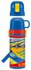 Skater Children's 2-Way Stainless Steel Water Bottle with Cup, Plarail 20, 430ml (SKDC4)