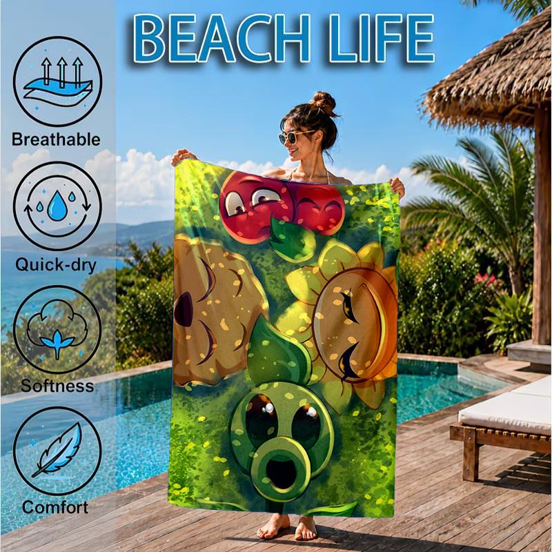 Zombie Party Beach Towel, Microfiber Beach Towel, Perfect For Pool, Beach, Travel, Home Decor Beach Party Fan Gifts