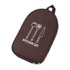 Camping Utensil Bag Canvas Cookware Knife Storage Bag Portable Tools Travel Bag for Outdoor BBQ